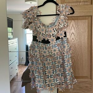 Self portrait 3D floral dress